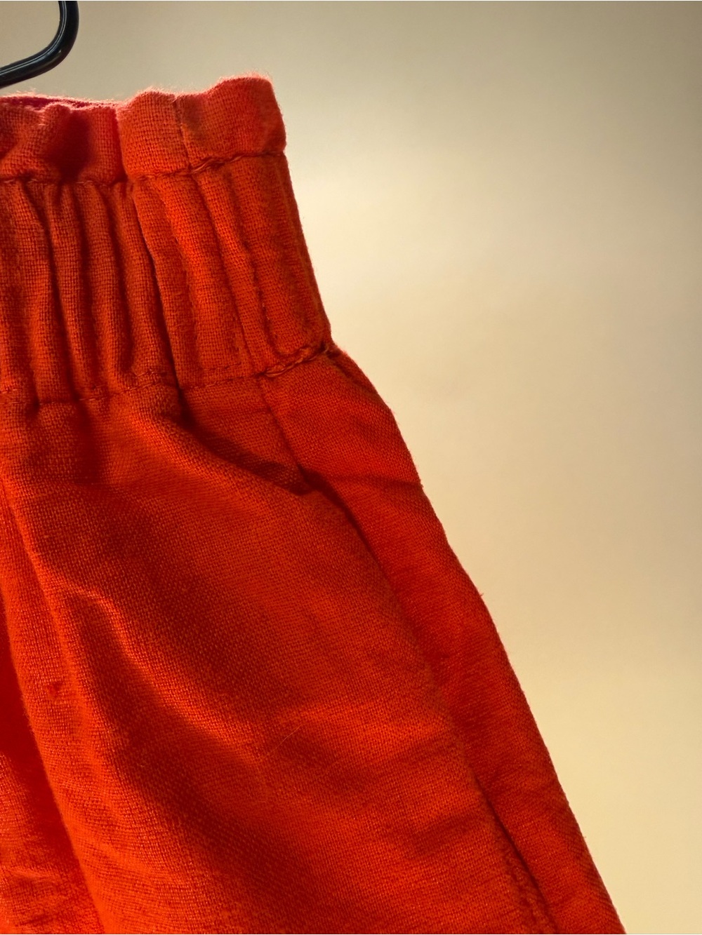 J Crew Bright Red Elastic-Waist Linen Mini Skirt - Picture 5 of 5